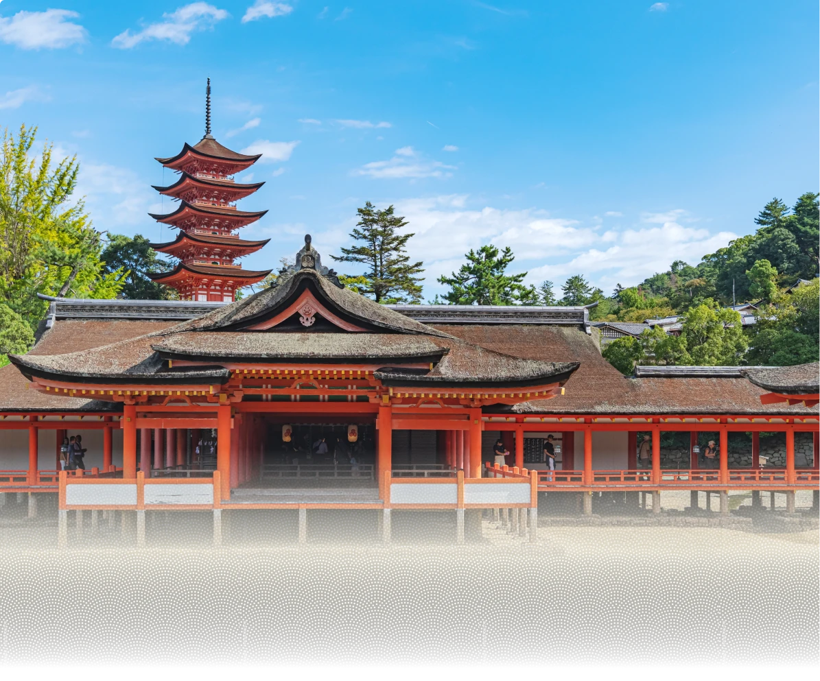 Stay in elegant Miyajima