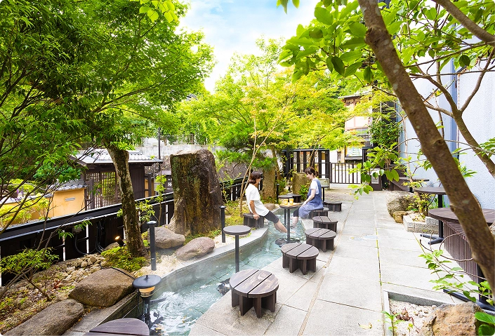 足湯カフェ「Kiku café」