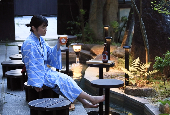 足湯カフェ「Kiku café」